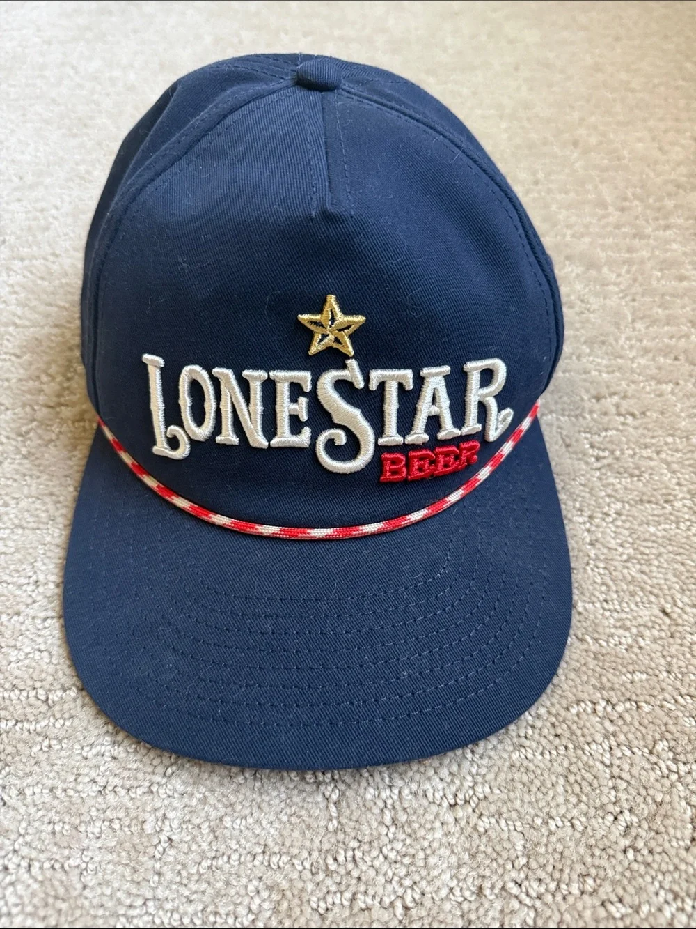 Lone Star Beer Navy Snapback Hat